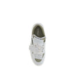 White Leather Low Top SneakersThe Low Top 3.0 Off Court Sneakers by Off-White are crafted from white leather and represent a perfect blend of street style and the brand’s iconic details. They feature a low-top silhouette with a round toe, perforated detai