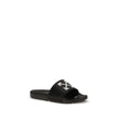 Black Polyethylene SandalsThe Arrow Slides by Off-White are a casual and distinctive accessory, designed for an urban and contemporary style. They feature a clean silhouette with a wide, comfortable strap, highlighted by the brand’s contrasting white embl