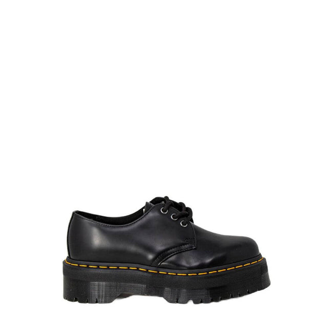 Black Leather Lace-Up BootsThe Dr. Martens 1461 QUAD 25567001 women’s lace-up shoes are a must-have for those seeking style and comfort. Made from 100% high-quality leather, these shoes offer exceptional durability and an iconic look. The classic design i