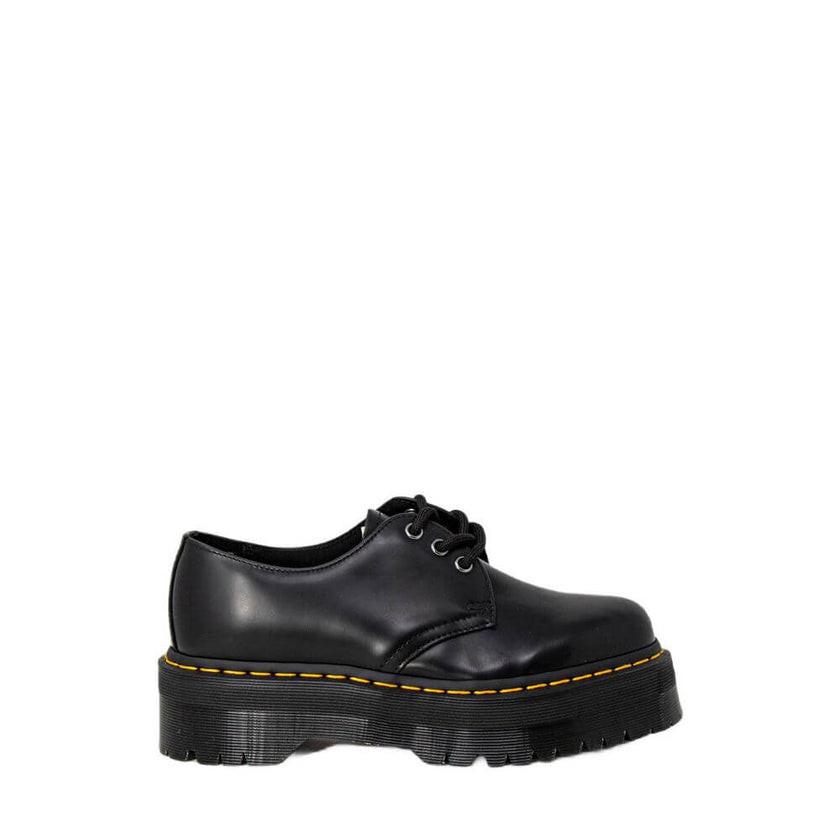 Black Leather Lace-Up BootsThe Dr. Martens 1461 QUAD 25567001 women’s lace-up shoes are a must-have for those seeking style and comfort. Made from 100% high-quality leather, these shoes offer exceptional durability and an iconic look. The classic design i