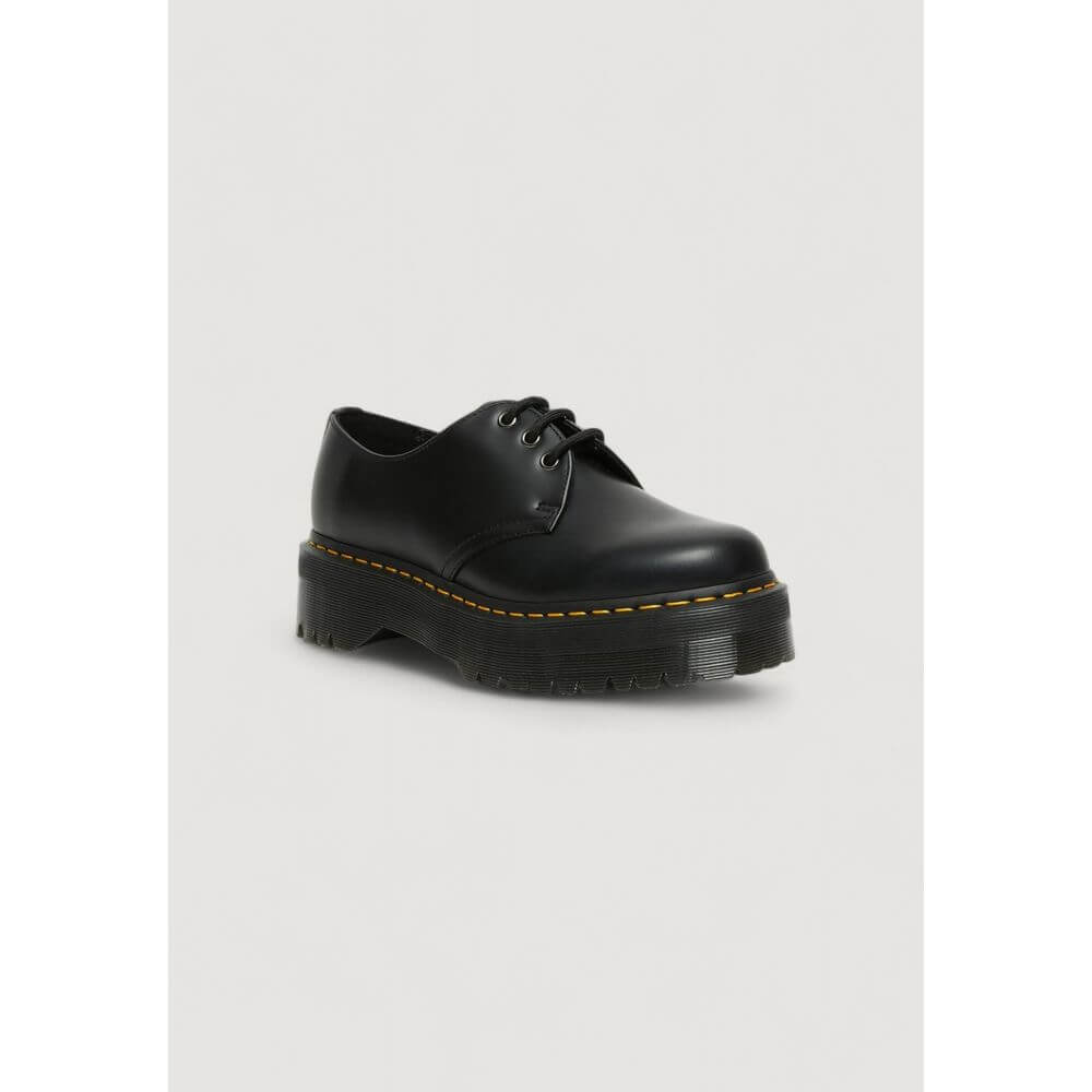 Black Leather Lace-Up BootsThe Dr. Martens 1461 QUAD 25567001 women’s lace-up shoes are a must-have for those seeking style and comfort. Made from 100% high-quality leather, these shoes offer exceptional durability and an iconic look. The classic design i