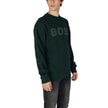 Green Cotton SweatshirtThe Boss JERSEY WE BASIC CREW 50487133 men’s crew neck sweatshirt is an essential piece with a modern and minimalist design. Made from 100% high-quality cotton, it offers a soft and comfortable feel against the skin. The contrasting