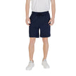 Blue Cotton Bermuda ShortsThe Boss Sewalk 10234591 02 50511726 men’s bermuda shorts are crafted from 100% cotton, ensuring exceptional comfort and breathability, perfect for warm seasons. Featuring a regular fit, these shorts come with an elastic waistban