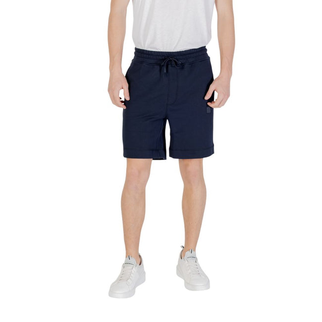 Blue Cotton Bermuda ShortsThe Boss Sewalk 10234591 02 50511726 men’s bermuda shorts are crafted from 100% cotton, ensuring exceptional comfort and breathability, perfect for warm seasons. Featuring a regular fit, these shorts come with an elastic waistban