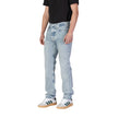 Light Blue Organic Cotton Relaxed Fit JeansThe Calvin Klein Jeans STANDARD STRAIGHT J30J327434 men’s jeans offer the perfect blend of casual style and sustainability. Featuring a regular/loose fit, they ensure a relaxed feel while maintaining a modern and