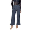 Gray Recycled Polyester PantThe Calvin Klein Jeans TAILORED WIDE LEG J20J224849 women’s palazzo trousers embody contemporary elegance and comfort. Featuring a wide, flowing silhouette, these trousers have a high waist with belt loops and front pleats that