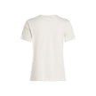 Beige Recycled Cotton T-ShirtDiscover the Calvin Klein Jeans WOVEN LABEL REGULAR short-sleeve t-shirt for women, an essential piece for your wardrobe. Made from 100% recycled cotton, this t-shirt provides a soft and comfortable feel against the skin. The