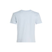 Blue Recycled Cotton T-ShirtDiscover the short-sleeve women’s t-shirt by Calvin Klein Jeans, a clothing item that combines style and sustainability. Made from 100% recycled cotton, this t-shirt is perfect for those looking for a casual yet refined look. T