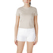 Beige Recycled Cotton T-ShirtDiscover the Calvin Klein Jeans PLACED INSTITUTIONAL J20J225524 short sleeve t-shirt for women, made from 100% recycled cotton for exceptional comfort and a perfect fit. This model features a minimalist design with the Calvin