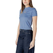 Light Blue Recycled Cotton T-ShirtDiscover the Calvin Klein Jeans PLACED INSTITUTIONAL J20J225524 short sleeve t-shirt for women, made from 100% recycled cotton for exceptional comfort and a perfect fit. This model features a minimalist design with the Ca