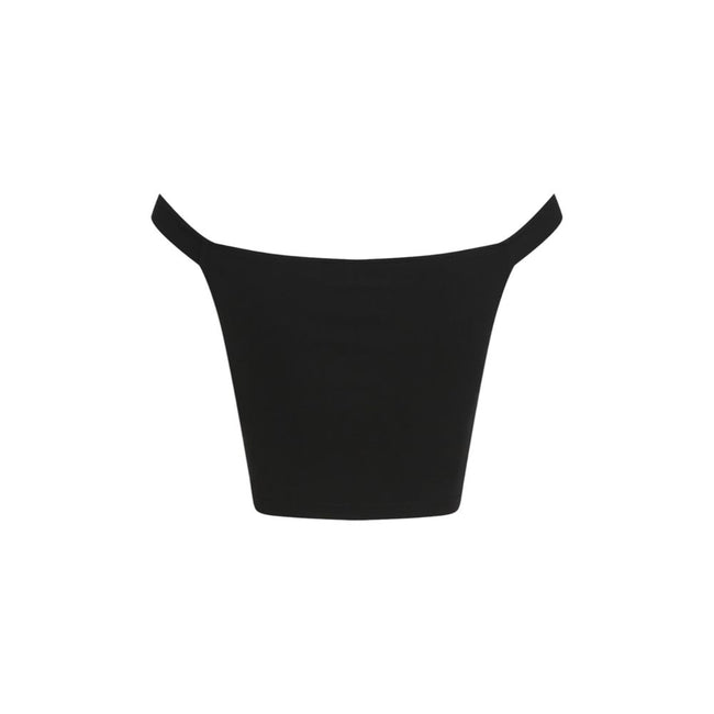 Black Viscose TopDiscover the Calvin Klein Jeans LOGO BARDOT MILANO J20J225542 women’s t-shirt and top, a clothing item that combines style and comfort. Made from a blend of 66% viscose, 30% polyamide, and 4% elastane/lycra, this shirt offers a fitted sil