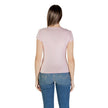 Multicolor Recycled Cotton T-ShirtDiscover the short-sleeve t-shirt for women by Calvin Klein Jeans, an essential piece for your summer wardrobe. Made with a composition of 95% recycled cotton and 5% elastane, this t-shirt offers a comfortable fit and exc