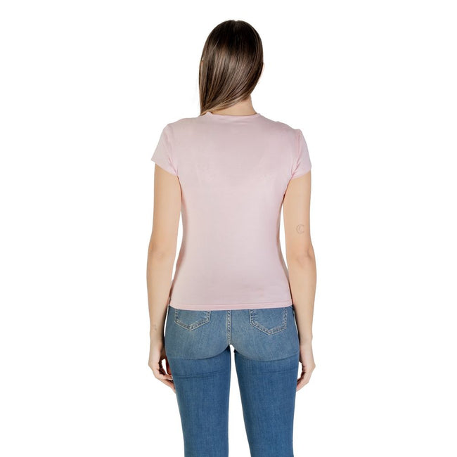Multicolor Recycled Cotton T-ShirtDiscover the short-sleeve t-shirt for women by Calvin Klein Jeans, an essential piece for your summer wardrobe. Made with a composition of 95% recycled cotton and 5% elastane, this t-shirt offers a comfortable fit and exc