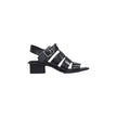 Black Polyester SandalThe Calvin Klein Jeans HEEL SQUARE MG BUCKLE YW0YW01708 women’s sandals offer a perfect blend of modern style and everyday comfort. Crafted from a mix of polyester (60%) and polyurethane (40%), these sandals feature an elegant silhou