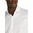 White Cotton ShirtDiscover the Calvin Klein TONAL STRUCTURE long-sleeve shirt for men, an essential piece for the male wardrobe. Made with a careful blend of 52% cotton, 44% polyester, and 4% elastane/lycra, this shirt offers a comfortable fit and a soft