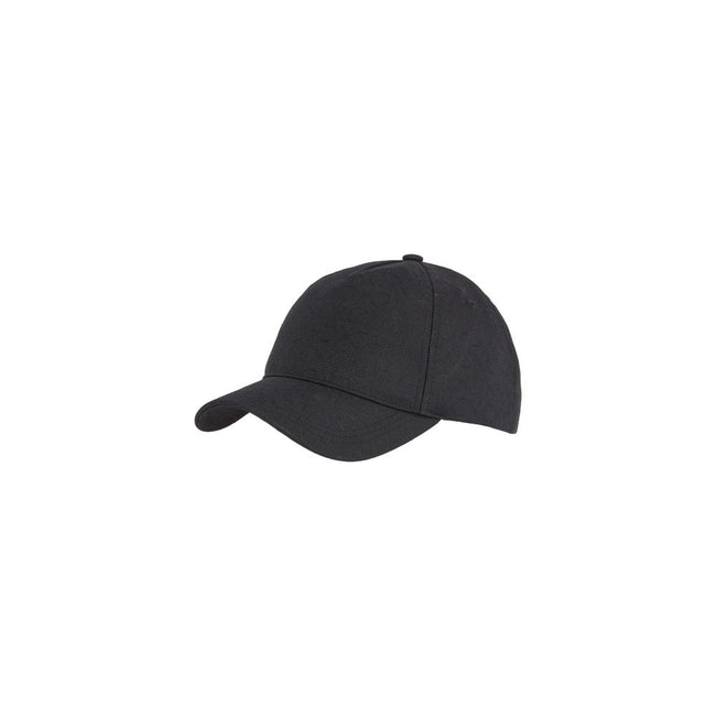 Black Recycled Polyester Cap (Baseball Hat)Discover the women’s visor cap by Calvin Klein, an elegant and practical accessory for any occasion. Made from 100% recycled polyester, this cap not only offers a modern look with its jacquard monogram design but