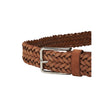 Brown Leather BeltThe Calvin Klein WARMTH BRAIDED SUEDE belt is an elegant and sophisticated accessory, made from 100% high-quality leather. Its braided design adds a touch of originality and style, making it perfect for any occasion, whether for a casual