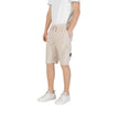 Beige Polyester Bermuda ShortsDiscover the Boss S_Urbanex-Cargo men’s bermuda shorts, made from 100% polyester for lightweight comfort. These shorts feature practical side pockets, making them ideal for a casual and functional look. The elastic waistband