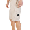 Beige Polyester Bermuda ShortsDiscover the Boss S_Urbanex-Cargo men’s bermuda shorts, made from 100% polyester for lightweight comfort. These shorts feature practical side pockets, making them ideal for a casual and functional look. The elastic waistband