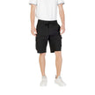 Black Polyester Bermuda ShortsDiscover the Boss S_Urbanex-Cargo men’s bermuda shorts, made from 100% polyester for lightweight comfort. These shorts feature practical side pockets, making them ideal for a casual and functional look. The elastic waistband