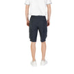 Blue Polyester Bermuda ShortsDiscover the Boss S_Urbanex-Cargo men’s bermuda shorts, made from 100% polyester for lightweight comfort. These shorts feature practical side pockets, making them ideal for a casual and functional look. The elastic waistband w