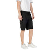 Black Polyester Bermuda ShortsDiscover the Boss S_Urbanex-Cargo men’s bermuda shorts, made from 100% polyester for lightweight comfort. These shorts feature practical side pockets, making them ideal for a casual and functional look. The elastic waistband