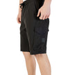 Black Polyester Bermuda ShortsDiscover the Boss S_Urbanex-Cargo men’s bermuda shorts, made from 100% polyester for lightweight comfort. These shorts feature practical side pockets, making them ideal for a casual and functional look. The elastic waistband
