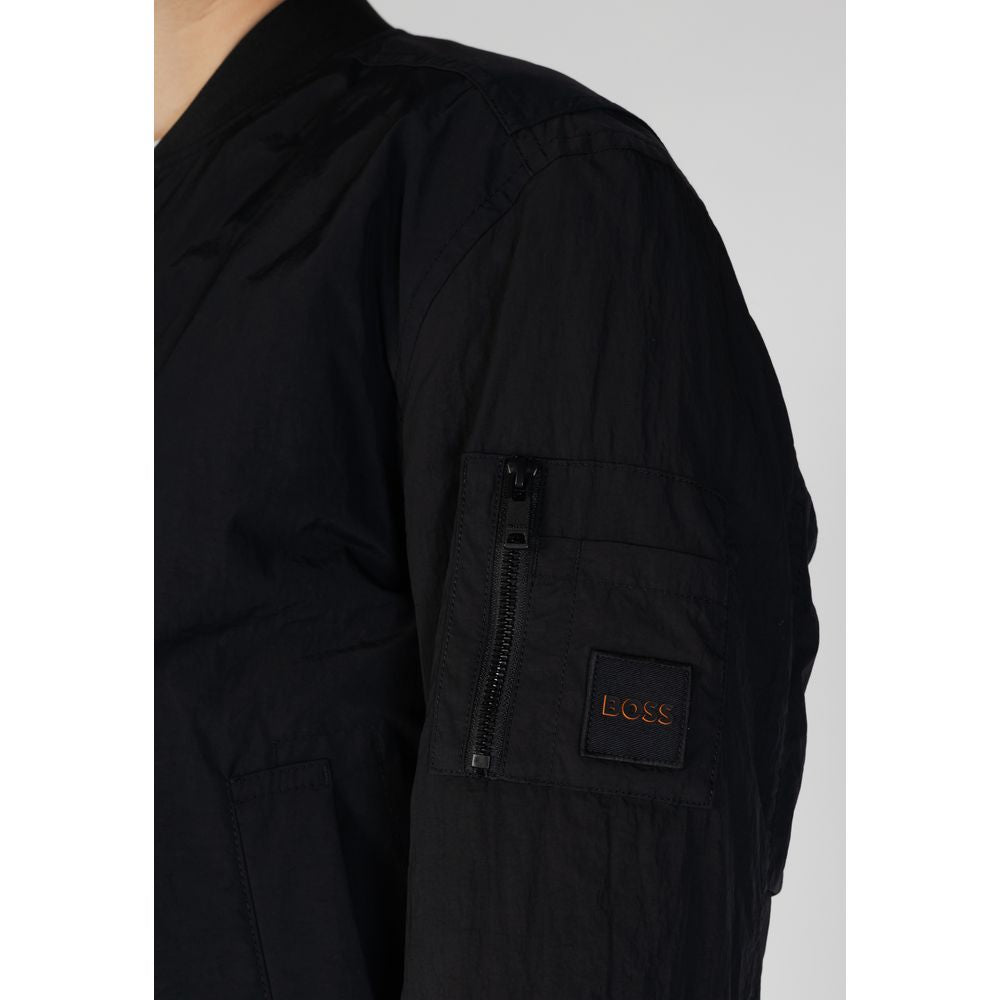 Bomber en polyamide noir