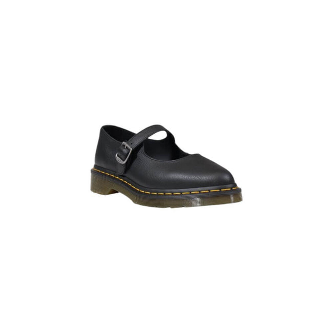Black Leather Platform PumpsDiscover the Dr. Martens Elphie Mj Virginia low shoes for women, a perfect blend of style and comfort. Made from 100% high-quality leather, these shoes offer exceptional durability and a comfortable fit. The ankle strap design
