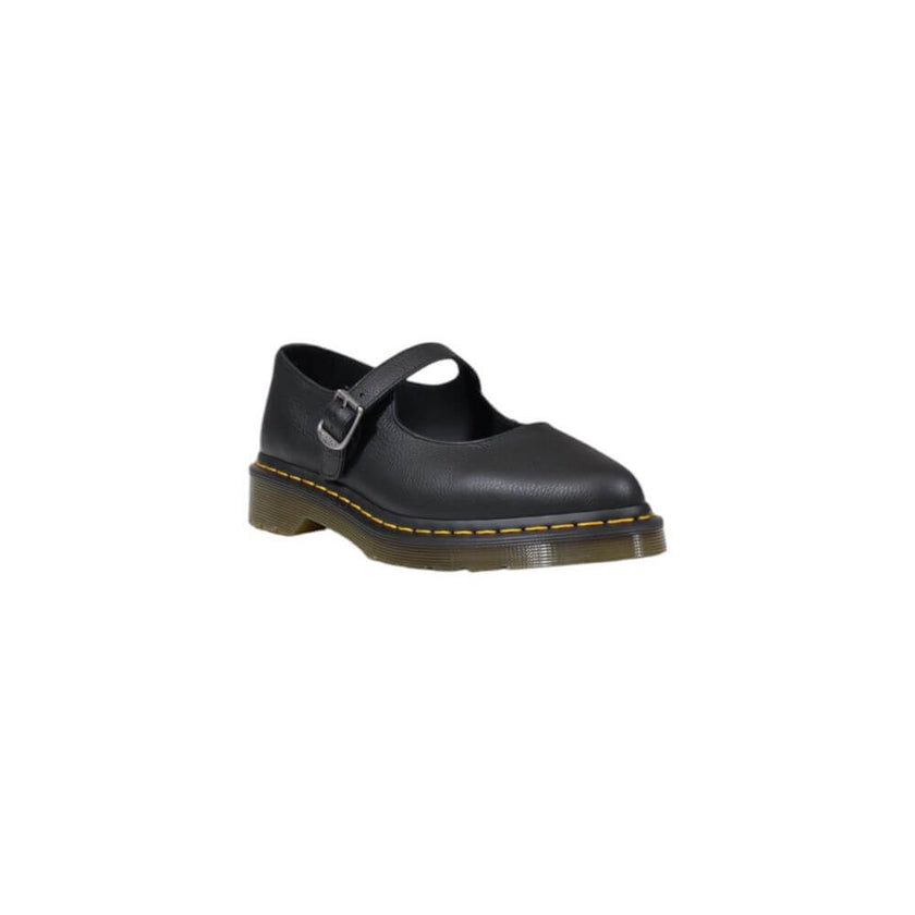 Black Leather Platform PumpsDiscover the Dr. Martens Elphie Mj Virginia low shoes for women, a perfect blend of style and comfort. Made from 100% high-quality leather, these shoes offer exceptional durability and a comfortable fit. The ankle strap design