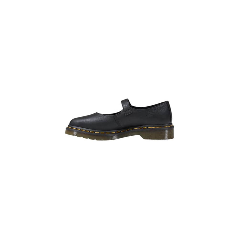 Black Leather Platform PumpsDiscover the Dr. Martens Elphie Mj Virginia low shoes for women, a perfect blend of style and comfort. Made from 100% high-quality leather, these shoes offer exceptional durability and a comfortable fit. The ankle strap design