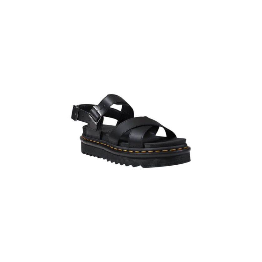 Black Leather SandalThe Dr. Martens Voss II Athena 31558001 women’s sandals are made from 100% high-quality leather, ensuring durability and longevity. This model combines style and comfort, making them perfect for any summer occasion. The rubber sole pro