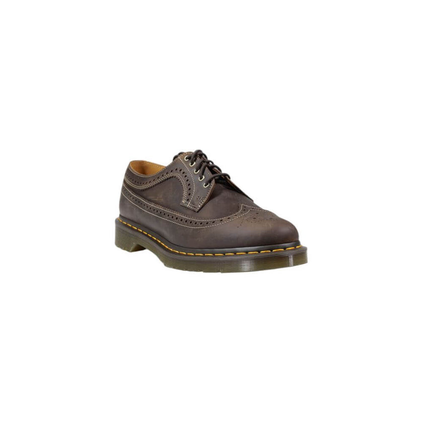 Brown Leather Oxfords And DerbiesThe Dr. Martens 3989 Ys Crazy Horse lace-up shoes for men are a perfect blend of style and comfort. Made from 100% high-quality leather, these shoes offer exceptional durability and a refined appearance. The classic design
