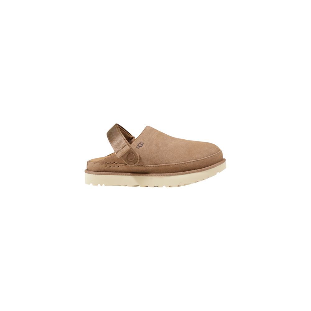 Beige Kunstleder-Plateaupumps