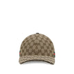 Beige Cotton Cap (Baseball Hat)Baseball Hat by Gucci, jacquard print with iconic GG supreme motif, adjustable back strap, two-tone webing bands on side panels. Season: AW25 Composition: 16% Cotton 68% Polyester 16% Polyamide MADE IN ITALYBeige Cotton Cap