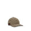 Beige Cotton Cap (Baseball Hat)Baseball Hat by Gucci, jacquard print with iconic GG supreme motif, adjustable back strap, two-tone webing bands on side panels. Season: AW25 Composition: 16% Cotton 68% Polyester 16% Polyamide MADE IN ITALYBeige Cotton Cap