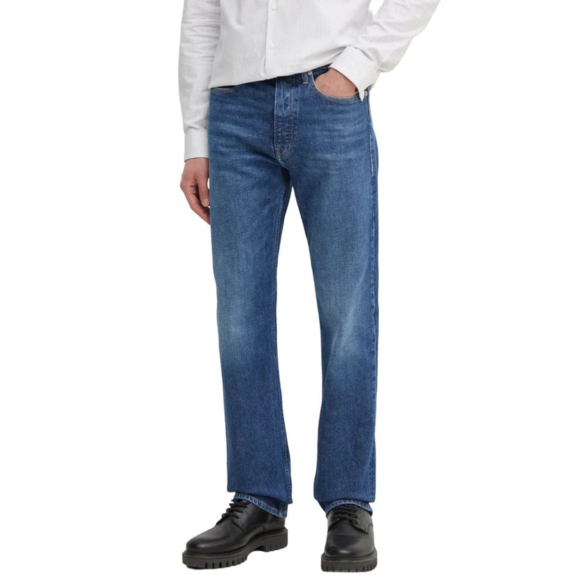 Blue Cotton Relaxed Fit JeansDiscover the regular/loose fit jeans for men by Calvin Klein Jeans, model STANDARD STRAIGHT J30J327016. Made with high-quality materials, these jeans consist of 79% cotton, 20% recycled cotton, and 1% elastane/lycra, ensuring