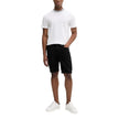 Black Cotton BermudaDiscover the Calvin Klein Jeans REGULAR J30J327195 men’s bermuda shorts, an essential piece for your summer wardrobe. Made from a blend of 94% cotton, 4% elastomultiester, and 2% elastane/lycra, these shorts provide a comfortable fit a