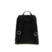 Black Nylon BackpackThe New Trick Backpack by Moncler is designed for everyday use, combining functionality and style. Made from water-repellent recycled nylon with a nylon lining, it features leather finishes and handle, adjustable shoulder straps, and a
