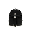 Black Leather BackpackThe Trick mini bag by Moncler is a compact reinterpretation of the iconic model, designed to stylishly meet everyday needs. Made of nylon drill with a nylon lining, it is enhanced with logo details. The leather handle and adjustable