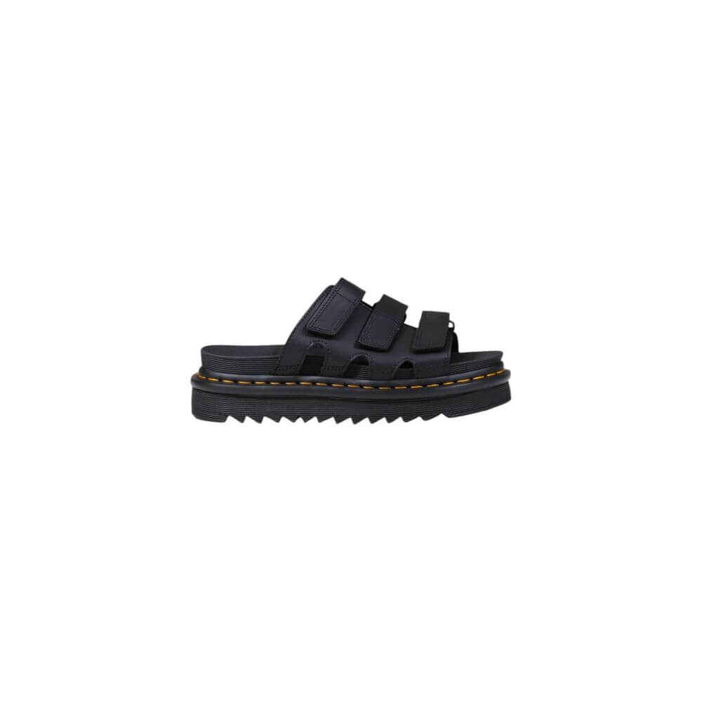 Black Leather PlatformThe Dr. Martens Raine Slide 40522001 women’s low shoes are a perfect blend of style and comfort. Made from 100% leather, these shoes offer superior quality and durability that only an iconic brand like Dr. Martens can provide. The mo