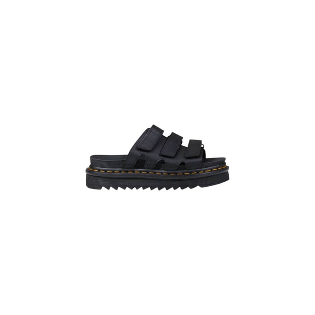 Black Leather PlatformThe Dr. Martens Raine Slide 40522001 women’s low shoes are a perfect blend of style and comfort. Made from 100% leather, these shoes offer superior quality and durability that only an iconic brand like Dr. Martens can provide. The mo