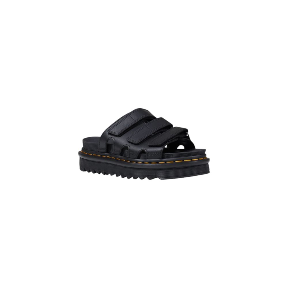 Schwarze Leder-Plateaupumps von Dr. Martens