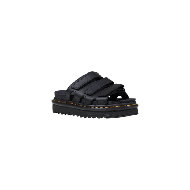 Black Leather PlatformThe Dr. Martens Raine Slide 40522001 women’s low shoes are a perfect blend of style and comfort. Made from 100% leather, these shoes offer superior quality and durability that only an iconic brand like Dr. Martens can provide. The mo