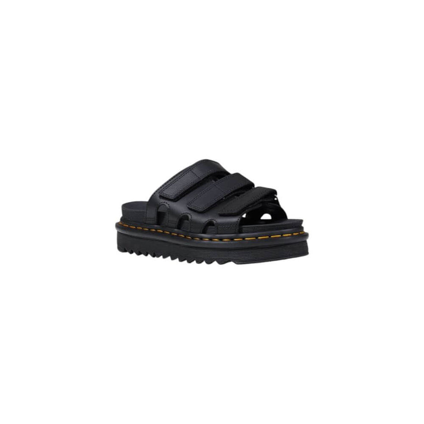 Black Leather PlatformThe Dr. Martens Raine Slide 40522001 women’s low shoes are a perfect blend of style and comfort. Made from 100% leather, these shoes offer superior quality and durability that only an iconic brand like Dr. Martens can provide. The mo