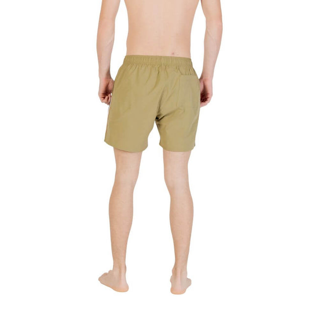 Green Polyester Swim ShortDiscover the Boss men’s swim shorts, model 10239741 50491594, made from 100% polyester for durability and comfort. These swim shorts are perfect for beach or pool days, thanks to their comfortable fit and elegant design. They fea
