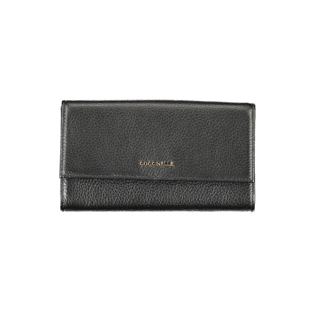 Nero Leather Wallet with Double Opening by Coccinelle