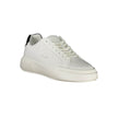 White Leather Women SneakerStep into the realm of high-end sophistication with Calvin Klein’s latest sneaker, combining athletic comfort with a chic aesthetic. White serves as the perfect canvas, accentuated by contrasting black details for an effortlessl
