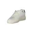 White Leather Women SneakerStep into the realm of high-end sophistication with Calvin Klein’s latest sneaker, combining athletic comfort with a chic aesthetic. White serves as the perfect canvas, accentuated by contrasting black details for an effortlessl