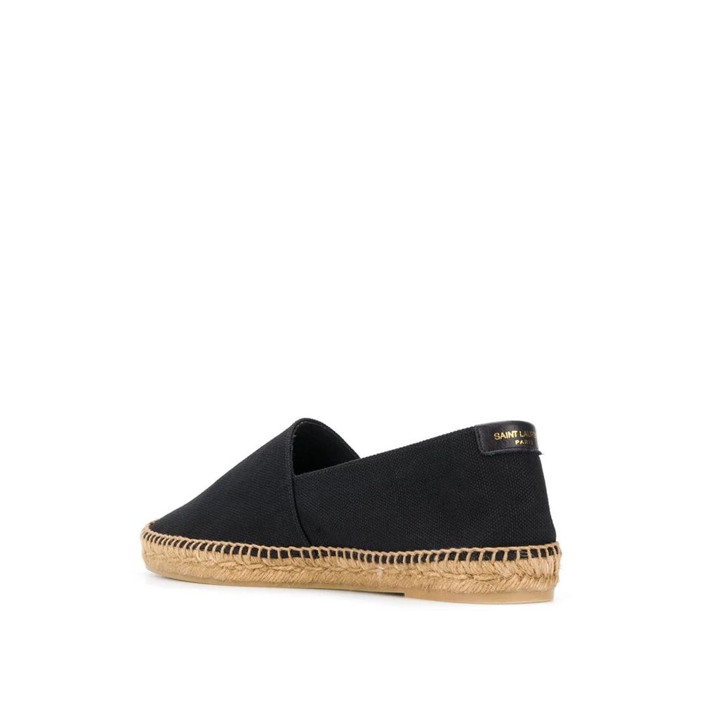 Black Canvas EspadrillesDescription: – Composition: 100% Canvas – Inner: Canvas – Insole: Fabric – Sole: Rubber – Round toe – Branded insole – Slip-on design – Top embroidered logo detail – Made in Spain – Gender: MEN –Black Canvas Espadrilles${tagsSaint